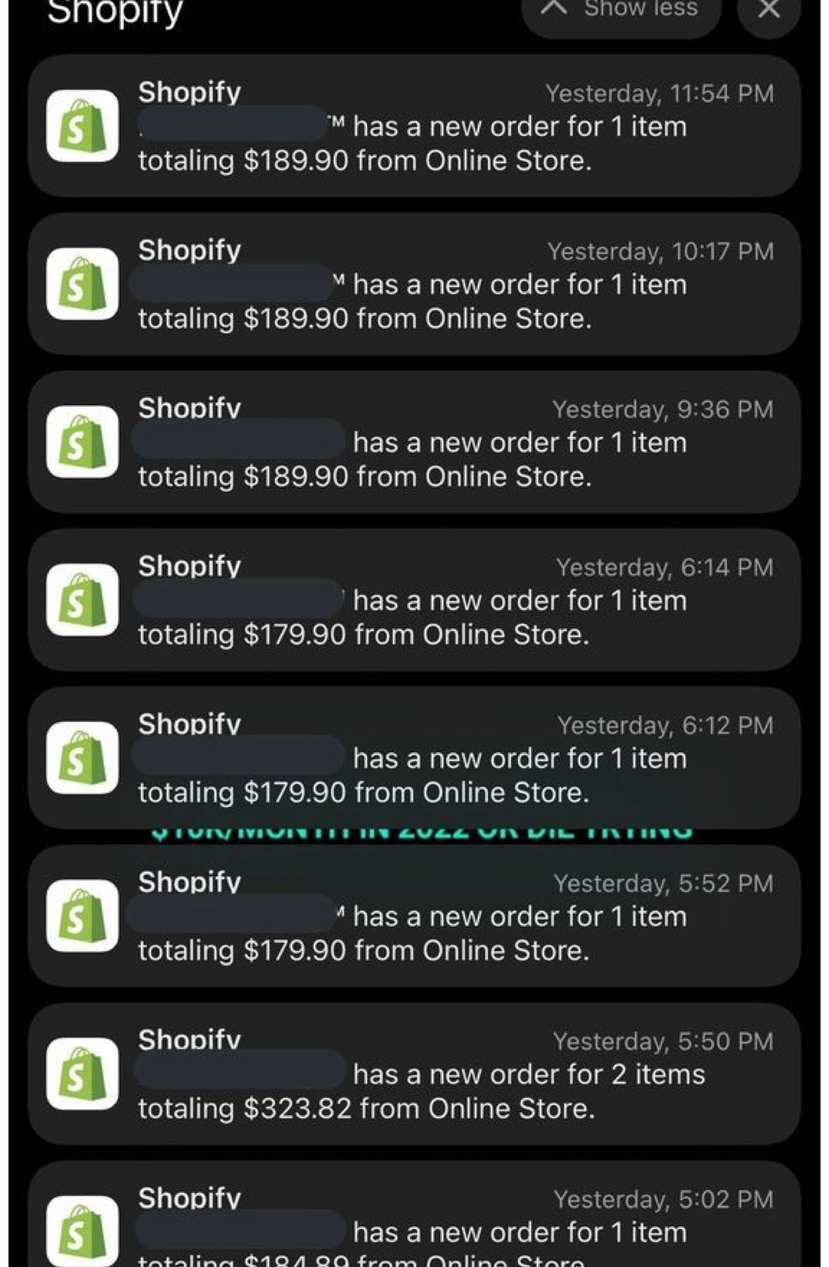 Client result screenshot