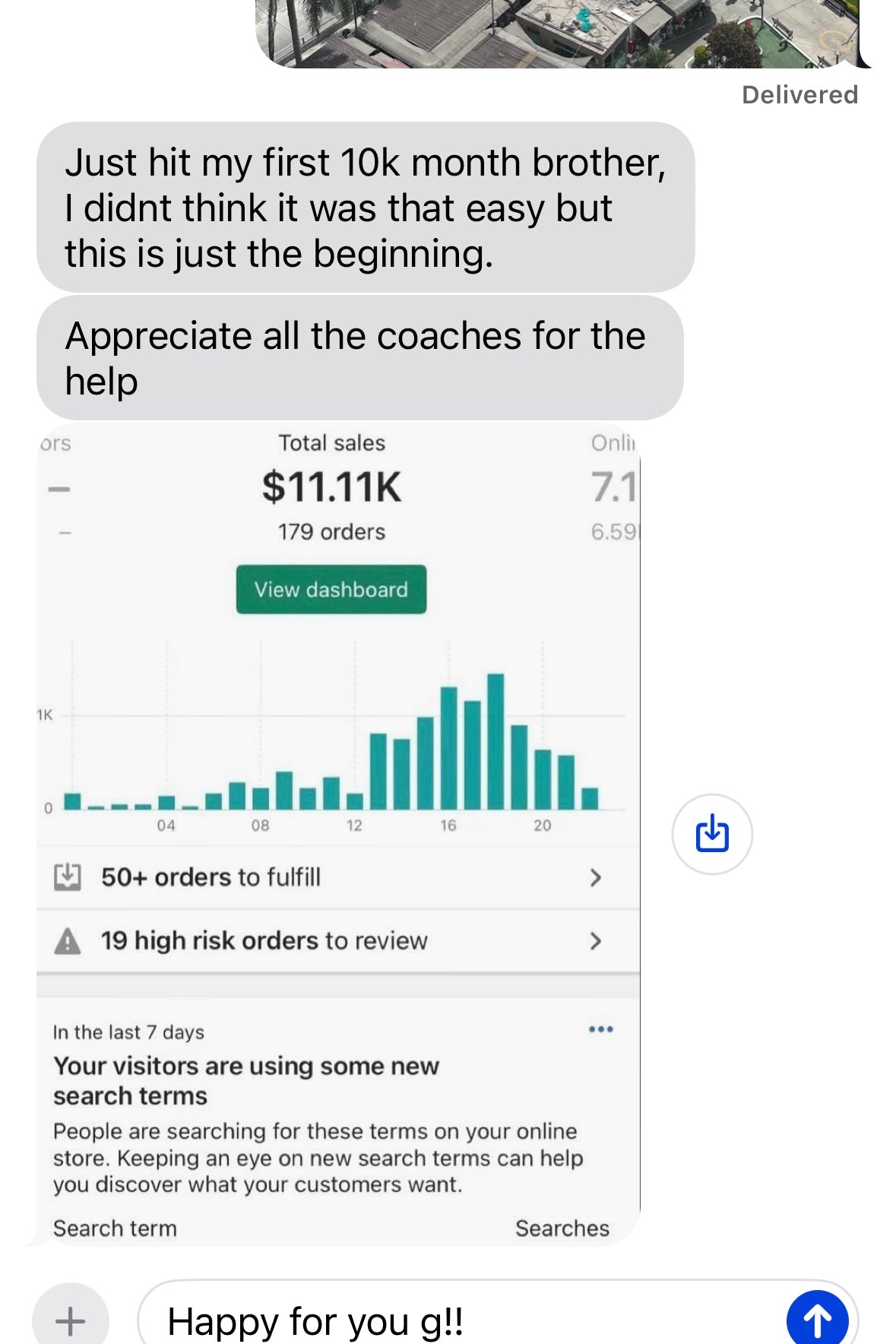 Client result screenshot